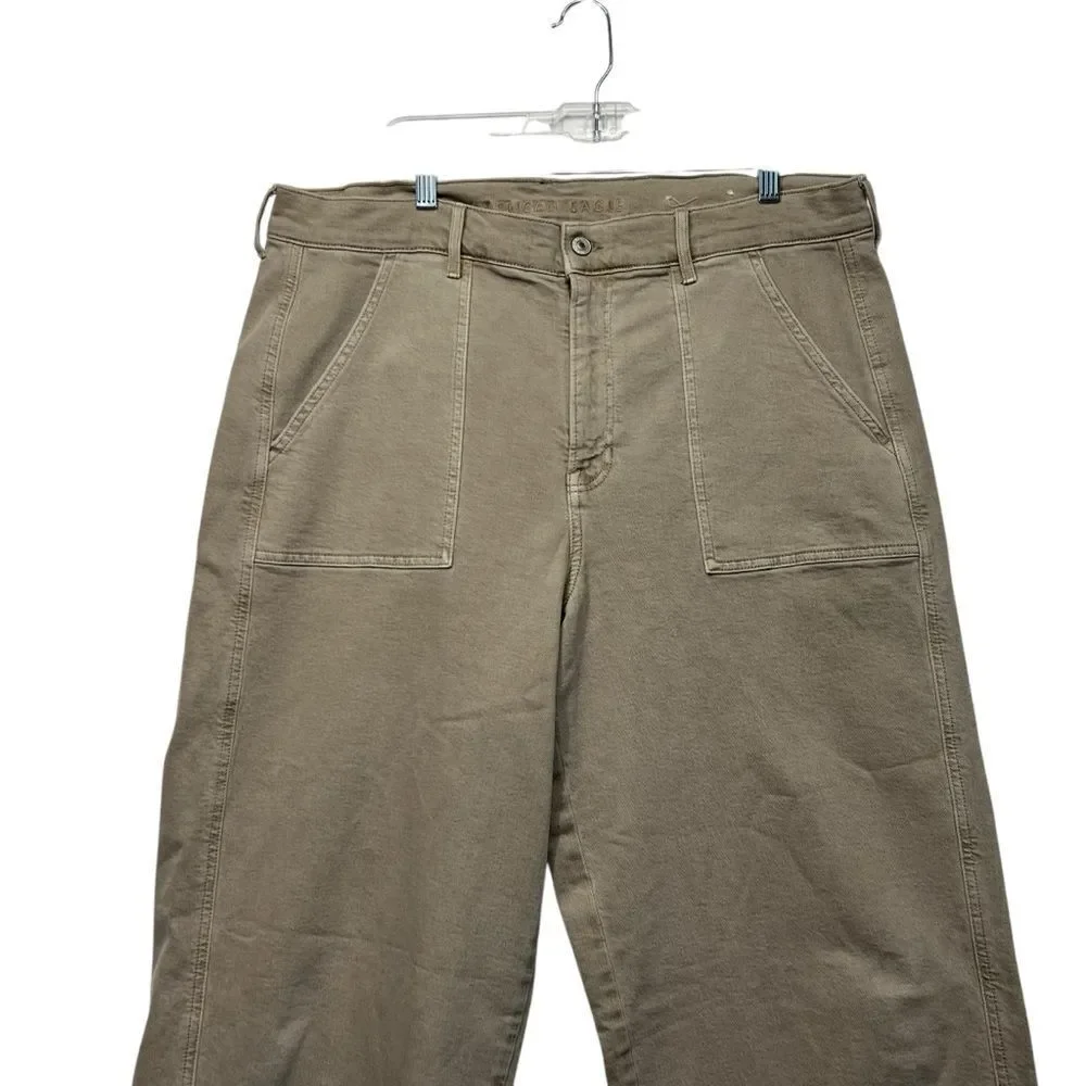 American Eagle 18r Skater Jean Stretch Super High-Waisted super Wide-Leg Pants - Picture 3 of 16